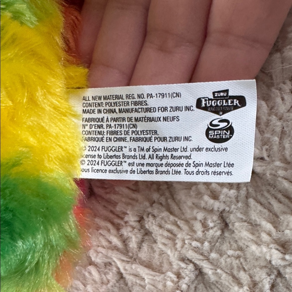 FUGGLER Rainbow Plush Monster Toy - Brand Zuru - Picture 2 of 4